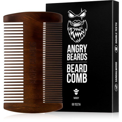 Angry Beards drevený hrebeň na bradu