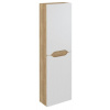 WAVE skrinka vysoká 40x140x20cm, ľavá/pravá, biela/dub Alabama
