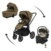 Trojkombinácia kočíka Zopa MOVE CROSS 5 2025 + isofixová základňa Toffee Brown