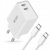Tech-Protect USB typ C 3000 mA 5 V nástenná nabíjačka biela + Tech-Protect balenie produktu (35W SIEŤOVÁ NABÍJAČKA PRE IPHONE 15 / GALAXY S24 / ULTRA + KÁBEL TYPU C)