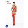 Passion BS038 red - Bodystocking Farba: Červená, Veľkosť: S/L