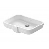 Duravit Soleil by Starck - Umývadlo, 49x35 cm, zápustné, s prepadom, bez otvoru na batériu, biela 0397490060