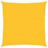 Slnečná plachta, 160 g/m², žltá, 2,5 x 2,5 m, HDPE