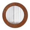 Okrúhle ozdobné zrkadlo Hrdzavý kov fi 50 cm