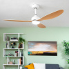 Craftenwood Stropný ventilátor s LED svetlom a 3 ABS lopatkami Wuled InnovaGoods Drevo 36 W 52