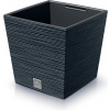 PROSPERPLAST Kvetináč FURU SQUARE LOW 30cm antracit