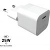 Fixed Mini nabíjačka s USB-C výstupom a podporou PD, 25W, biela FIXC25M-C-WH