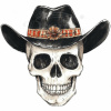Nažehľovačka Kovboj lebka - 9 x 12 cm