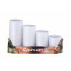 EMOCIO Advent Candle adventné strieborné 4ks