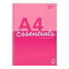 Špirálový zošit, A4, linajkový, 80 listov, PUKKA PAD Unipad Essentials Jotta, mix