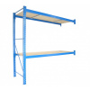 Profesionálny regál Biedrax prídavný 100 x 120 x 250 cm, 2 police - nosnosť 350 kg/polica, modrý