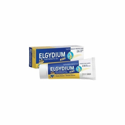 ELGYDIUM KIDS gélová zubná pasta s fluorinolom pre deti s príchuťou banánu 1x50 ml