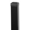 Stĺpik Strend Pro EUROSTANDARD, 1700/60x40/1,25 mm, antracit, hranatý, čiapočka, Zn+PVC, RAL7016