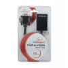 Gembird adaptér VGA (M) na HDMI (F) + 3.5 mm audio, 0.15 m kábel, čierny (A-VGA-HDMI-01)