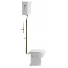 CLASSIC WC misa s nádržkou, spodný odpad, biela-bronz