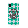 AppleMix Kryt Harry Potter pre Apple iPhone X / Xs - gumový - s emblémom Zmijozelu