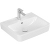 VILLEROY & BOCH O.novo závesné umývadlo s otvorom (zadná a spodná strana brúsená), s prepadom, 550 x 460 mm, biela alpská, 4A41MG01