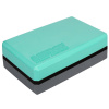 Yoga Block Duo kocka na jógu zelená-antracitová výška / šírka 7,5 cm