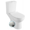 Sapho KAIRO CLEANWASH WC kombi s bidetovou sprškou, zadný odpad, splachovací mechanizmus PC106