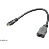 AKASA kábel HDMI- mini HDMI 25cm AK-CBHD10-25BK
