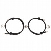 Czarny-2pcs magnetický náramok nastaviteľný PA (Czarny-2pcs magnetický náramok nastaviteľný PA)