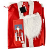 Kostým, maska - Santa Claus outfit Santa Claus Saint Seda V4 (Kostým pre roztlieskavačky s javiskom)
