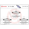 BREMBO Sada brzdových platničiek kotúčovej brzdy BREMBO P 11 015