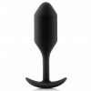 b-Vibe Snug Plug 2 - Análny kolík Čierna