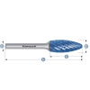 Karnasch 116048025 | H - Plamienková fréza HP-8 12,0x32x6-77 mm, povlakované
