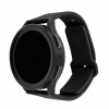FIXED Silicone Sporty Strap Set with Quick Release 22mm for smartwatch, black FIXSST2-22MM-BK