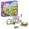 Schleich 42440 Turnajové závodiště s koníky a ošetřovatelkami s pohyblivými klouby