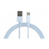KOMA Synchronizačný a nabíjací kábel USB-A 3.0 / USB-C, 2 metre, do 5 A, biely