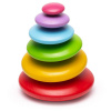 Bigjigs Toys Baby Balančná hra usadzovanie farebných okruhliakov Bigjigs