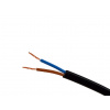 Cabletech Kábel OMY dvojlinka 2x0,75mm plochý čierny, 100m