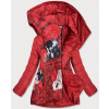 Dámska červená bunda s potlačou (7733) odstíny červené 50