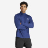ADIDAS Pánska mikina s golierom na zips na kardio fitnes modrá 2XL
