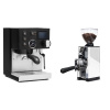 Rancilio Silvia BC PID, black + Eureka Mignon Libra 65 All Purpose, CR white