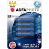 AgfaPhoto Power alkalická batéria 1.5V, LR03/AAA, blister 4ks AP-LR03-4B