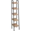 tectake 404703 rebríkový regál - 57,5 x 34 x 138 cm, industrial svetlé drevo, dub sonoma