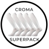 SUPERPACK - CROMA kompresný antibakteriálne podkolienky VoXX - 5 párů biela 43-46