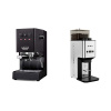 Gaggia Classic E24, black + Lelit Steve PM20, brushed stainless steel