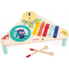 Janod Gioia Drevený hudobný stolík xylofón-bubon-činely