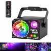 4-V-1 LED EFEKT OSVETLENIA DISCO NA PÁRTY LASER GUĽA RGB + DIAĽKOVÉ OVLÁDANIE