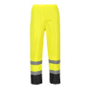 PORTWEST HI-VIS CLASSIC H444 / Reflexné nohavice do dažďa - HV žltá/čierna XL