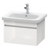 Duravit DuraStyle - Umývadlová skrinka 40x58x45 cm, 1 zásuvka, lesklá biela DS638002222