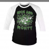 Hybris Rick And Morty Splash Tričko Rick a Morty s 3/4 rukávem Velikost M (Medium)