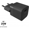 Fixed Mini nabíjačka s USB-C výstupom a podporou PD, 25W, čierna FIXC25M-C-BK