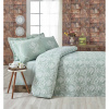 Set prešívaného plédu a 2 obliečok na vankúše Mijolnir Pure Water Green, 200 x 220 cm