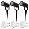 Solárne svietidlá - 3 x záhradné bodové svetlo POCKET + LED GU10 7W (Solárne svietidlá - 3 x záhradné bodové svetlo POCKET + LED GU10 7W)