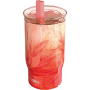 Termohrnček so slamkou Quokka Mist Peach Petals, 720 ml